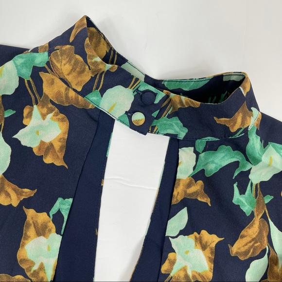 Lulus JOA‎ Shaded Garden Navy Blue Floral Swing Dress S - Picture 6 of 10